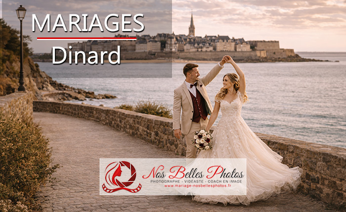 Photographe mariage Dinard – scène lumineuse sur la Promenade du Clair de Lune