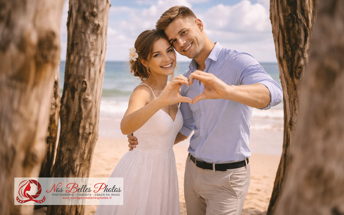 Shooting photo couple à Saint-Malo – moment naturel et romantique en bord de mer