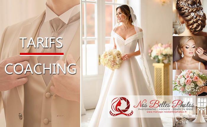 Tarifs coach en image mariage pour futurs mariés